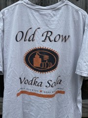 Comfort Colors Men’s XL White Graphic Print Pocket Tee Old Row “Vodka Soda”