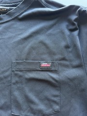 Genuine Dickies Men’s Short Sleeve Performance Pocket T-Shirt, Black, Size L