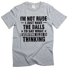 Men’s I am not rude T-shirt Funny Saying Tee birthday gift christmas gift tee