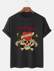 Vintage Ed Hardy Love Kills Slowly T Shirt, Vtg ED HARDY T Shirt