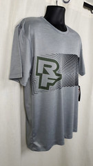 Raceface Trigger Tech Grey Short Sleeve Crew Neck T-shirt Size L CR056 AA 03