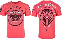 American Fighter Men’s T-shirt GALLOWAY Athletic MMA Pink XS-4XL