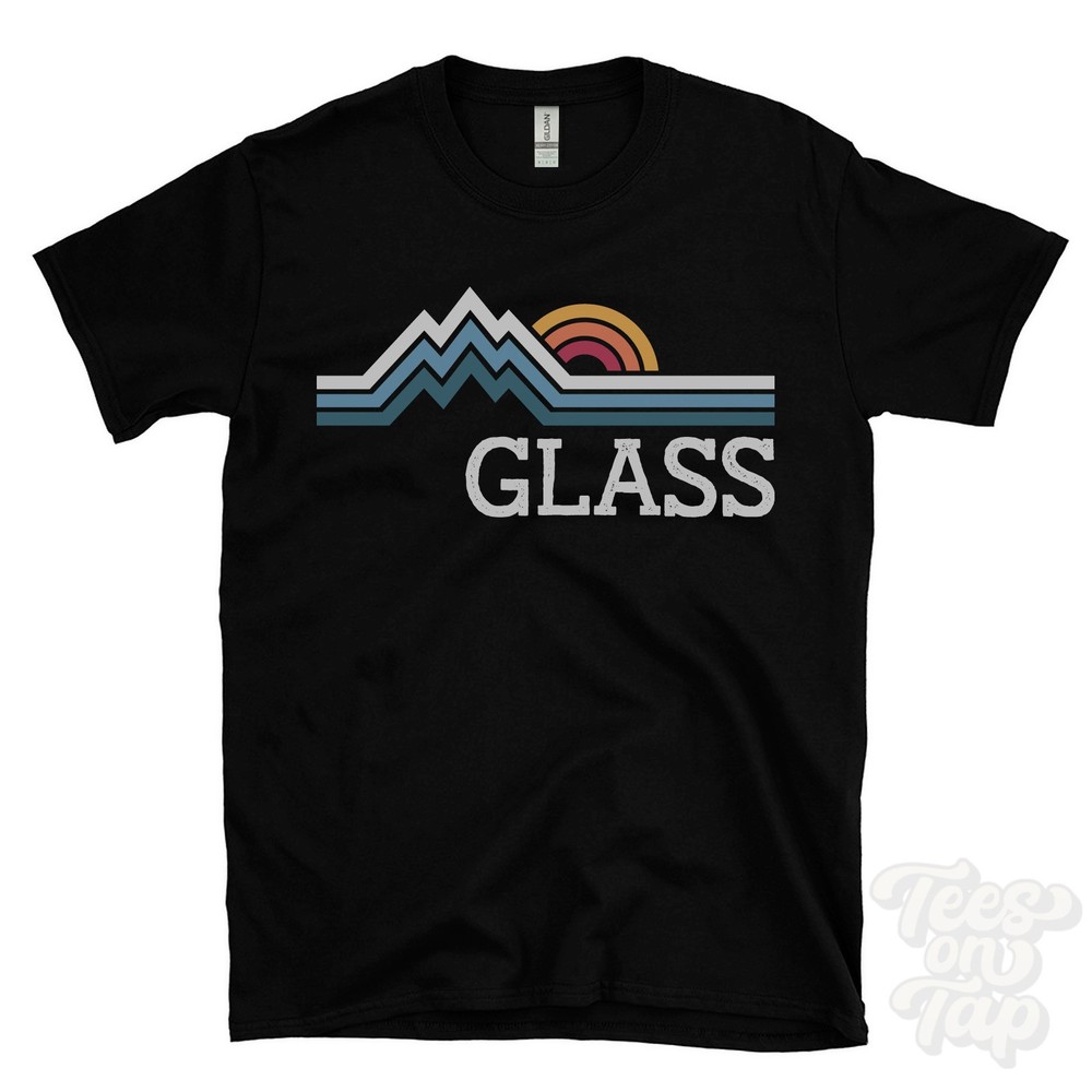 GLASS RETRO LOGO PARODY T-SHIRT aberdeenshire haugh of glass