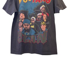 Vintage Wu-Tang Clan Raekwon Ice Cream Fire Exit Faded Black L T-Shirt REPRINT