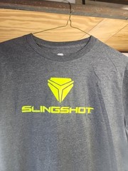 Polaris Slingshot Mens Gray / Green Solid Graphic T-Shirt Size M.