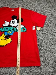 NEW Disney Parks Shirt Adult XL Red Mickey Mouse And Co Mens Blue Yellow Parks