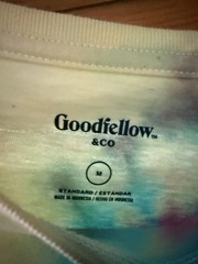 Goodfellow & Co Men’s M Tie-Dye Multicolor Long Sleeve Crew Neck T-Shirt