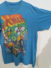 Men’s Blue X-Men Comics Graphic Print Crew Neck Short Sleeve T-Shirt