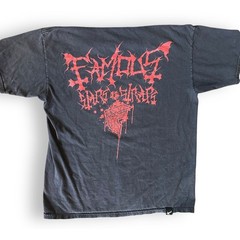 Rare Y2K Famous Stars & Straps Live Like An Angel Die Like A Devil T-Shirt Large