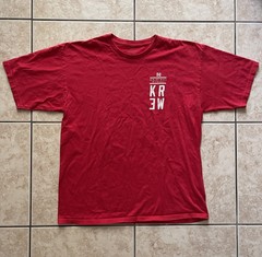 Krew Skateboarding Men’s Short Sleeve T-Shirt XL Red Sports Original Y2K Tee USA