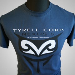 Nexus 6 T Shirt Retro Movie Sci Fi Blade Runner Tyrell Corp More Human Blue Dusk