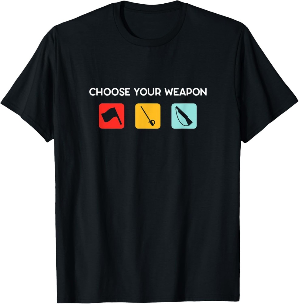 Choose Your Weapon Color Guard Novelty T-Shirt