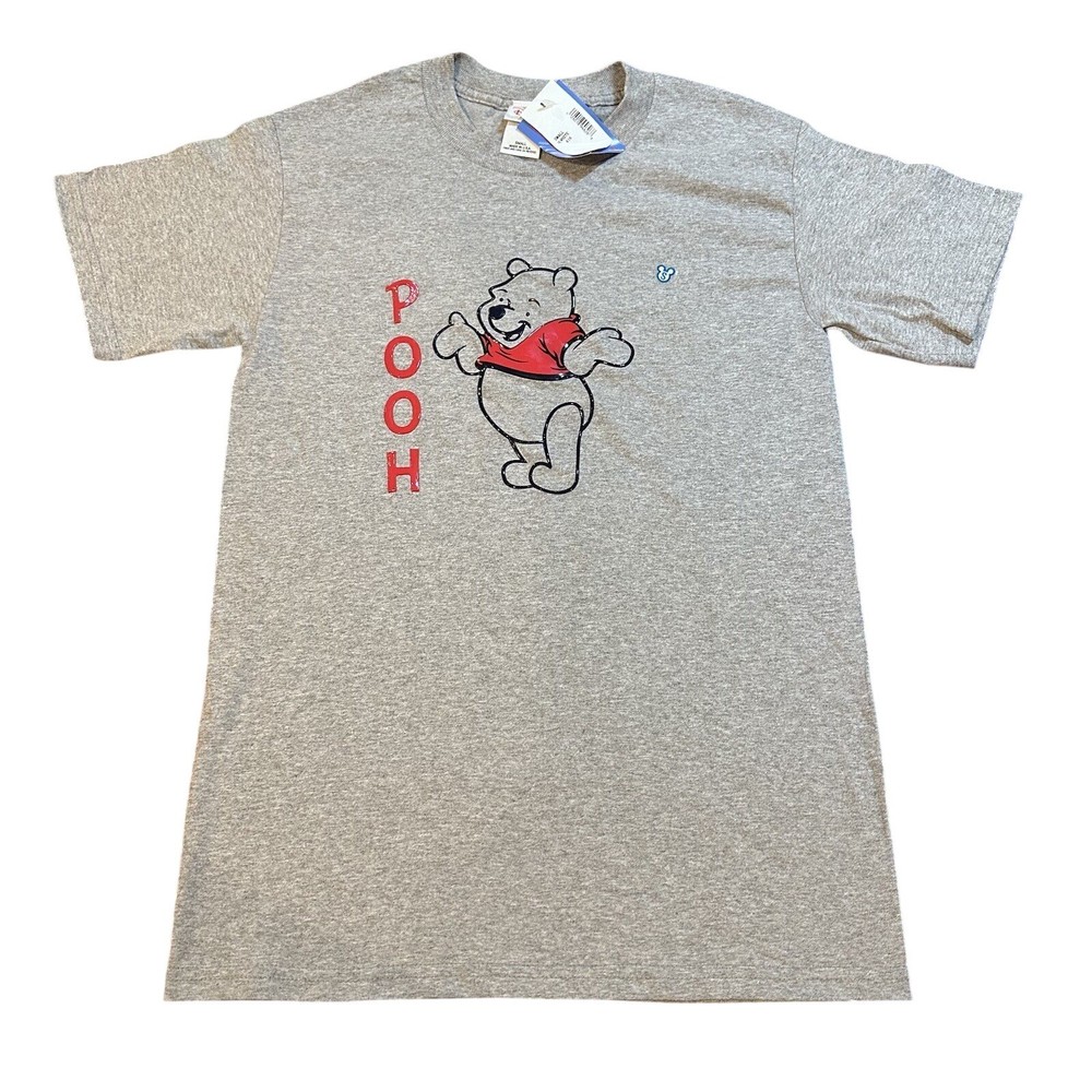 NEW Vintage Disney Winnie the Pooh Plastic Puff Print T-Shirt Size Small NWT