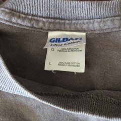 VTG Gildan Mens T-Shirt L Gray Cotton The New American Victory Motorcycles
