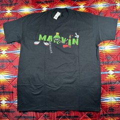 Vintage Warner Bros Marvin the Martian T Shirt XL NWT Single Stitch Black 1990