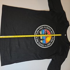Costa Rica Pura Vida Men’s M Black Graphic T‑Shirt Beach Sunset Cotton Blend