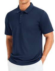 Men’s Casual Polo Shirts Buttons Short Sleeve Outdoor Sport Golf Tops Quick Dry