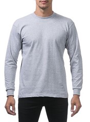 Pro Club Men’s 3-Pack Heavyweight Cotton Long Sleeve Crew Neck T-Shirt