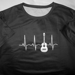 QUITAR Pulse Waveform – Poly Spandex – Black – 2XL XXL – T Shirt – New NWOT