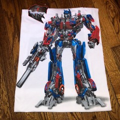 2007 vtg Optimus prime transformers movie y2k90s t-shirt rap hip hop nos xl/2xl