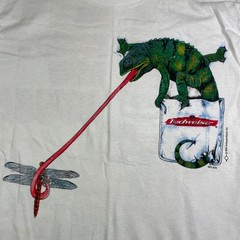VTG 1997 Budweiser “We Could’ve Been Huge!” Frogs Iguana T-Shirt White • Medium