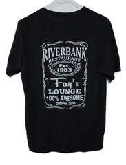 Next Level Apparel Riverbank Restaurant Fay’s Lounge Graphic T-Shirt S T0522