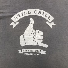 katin t shirt Men’s 2XL Gray Still Chill Shaka Surf Beach Costal
