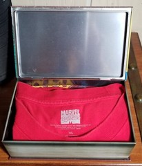 Marvel CAPTAIN AMERICA Red T-shirt Men’s XXL When Wakes the Sleeper *W/Tin