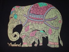 Elephant Thailand T Shirt Size M