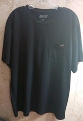 Men’s Dickies Short Sleeve Active/Workwear Pocket Tee.Black XL Crewneck