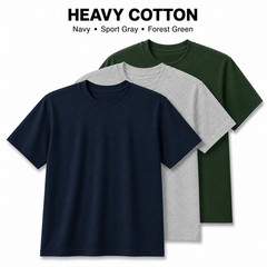 Gildan Heavy Cotton 5000 T-Shirt 3 & 5 Pack Men’s Fashion Color Cotton Tee S-5XL