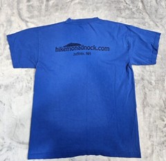 Bayside Heavyweight Cotton T-Shirt Made In USA Size Large Royal Blue
