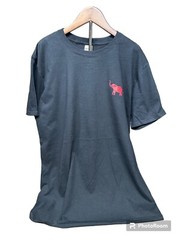 Gildan Ring Spun Cotton Crimson Elephant Logo Black T-Shirt Soft & Comfy New!