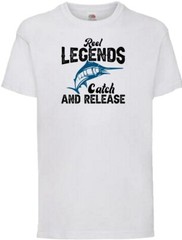 Fishing Reel Legends Release Humour Novelty T Shirt Various Colours And Sizes