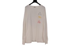 Dior Men Astero Long Sleeve T Shirt Size Large White Red Green Cotton Thermal