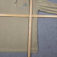 Tyndale FR Shirt Mens L Henley Beige Flame Resistant Workwear USA CAT 2 Pocket