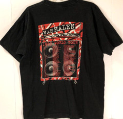 Van Halen 1993 Live World Tour Vintage Single Stitched Black T-Shirt XL