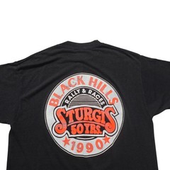 VTG 3D EMBLEM HARLEY DAVIDSON STURGIS 50TH 1990 LEADER OF THE PACK T-SHIRT XL