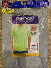 Gildan Men’s T-Shirts DryBlend WorkWear Tall Sizes W/Pocket 2-Pack XLTLT J5-12