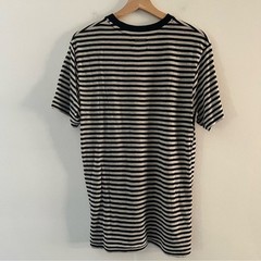 Afends Striped Tee Hemp Stripe Retro Fit T-Shirt – Black Size XS Natural Organic