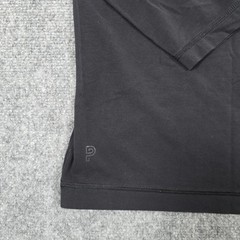 Public Rec Shirt Mens L Black Go To Henley Pima Cotton Stretch Casual