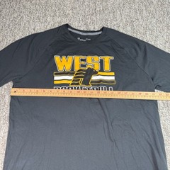 Under Armour UA Shirt Mens Large Loose Fit Tee Billings West Basketball Black