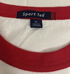 Sport-Tek Colorblock Raglan Baseball Sleeves Jersey. Red/White. Men’s XL NWOT!