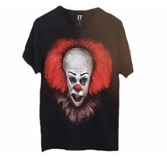 IT The Movie Pennywise Graphic Print Men’s Heather Black T-Shirt – NWT