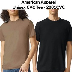 American Apparel Unisex CVC Tee – 2001CVC Relaxed fit