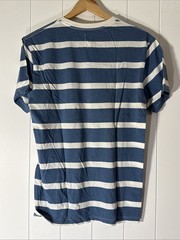 J.Crew Broken-In Pocket Tee Mens S Slim Fit Navy White Wide Stripe
