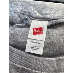 Hanes Mens Light Steel Cotton Soft-Spun T-Shirt 2XL Gray Crew Neck O5280 NIP