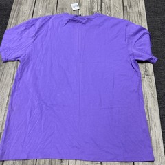 NWT VTG Polo Ralph Lauren Crew Neck Tee L Purple Single Stitch Logo Embroidered