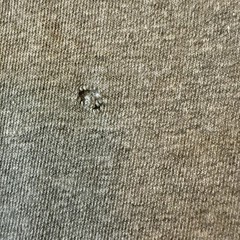 Vintage 80s Champion Cotton Rayon Gray Distressed Single Stitch T Shirt Sz XL