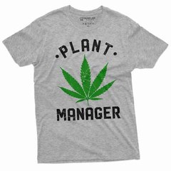 Men’s Plant Manager cannabis Marijuana T-shirt Funny 420 Weed Tee shirt